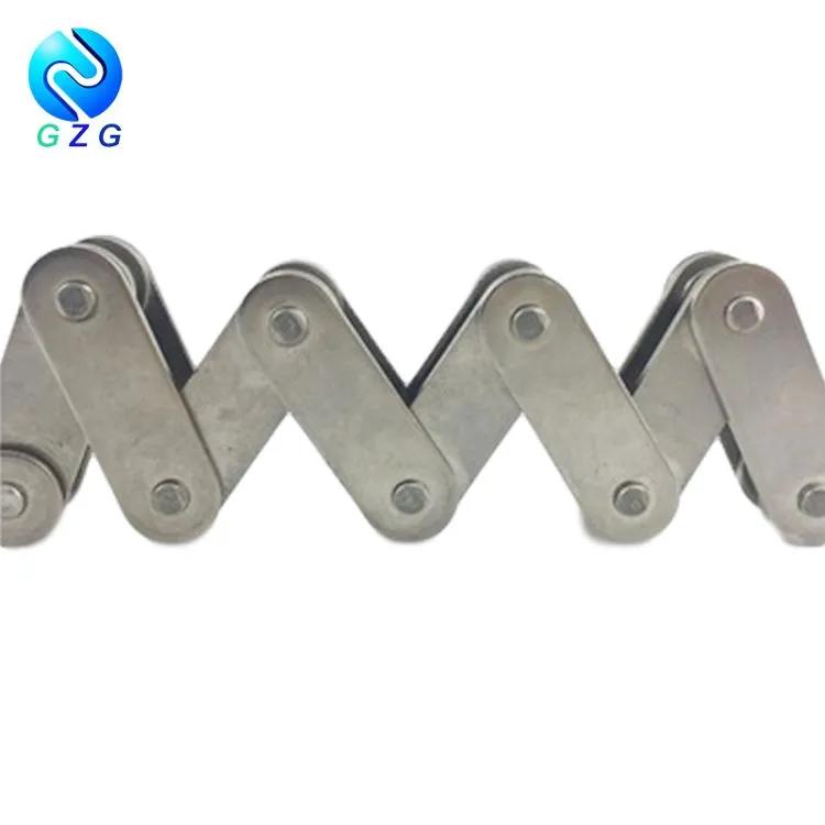 Chaîne de convoyeur à plaques latérales droites à double pas série A