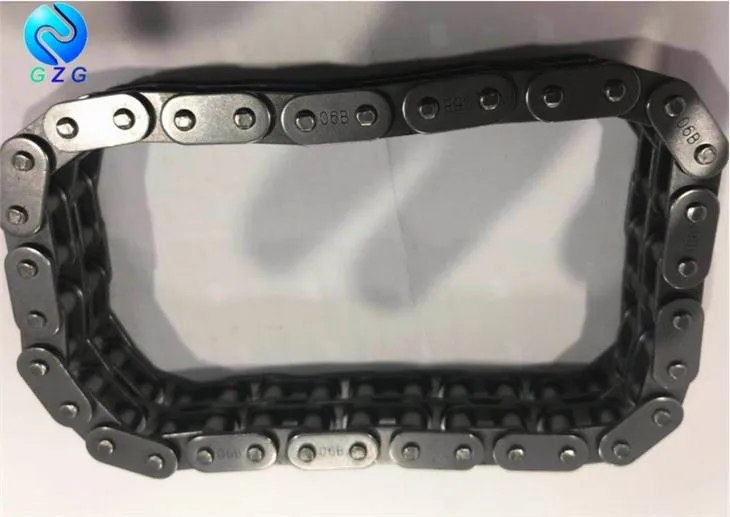 Plaques latérales droites Chaîne à rouleaux Chaîne de convoyeur en acier au carbone